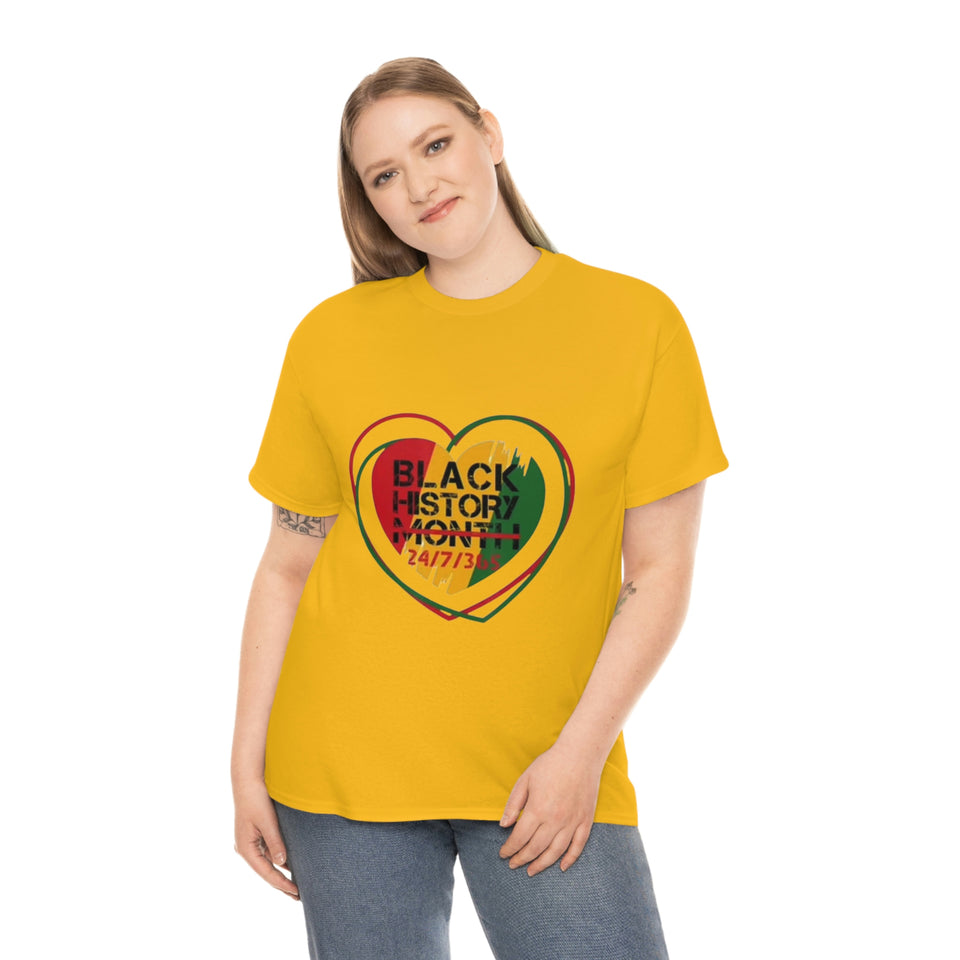 Black History 24/7/365 Cotton Tee