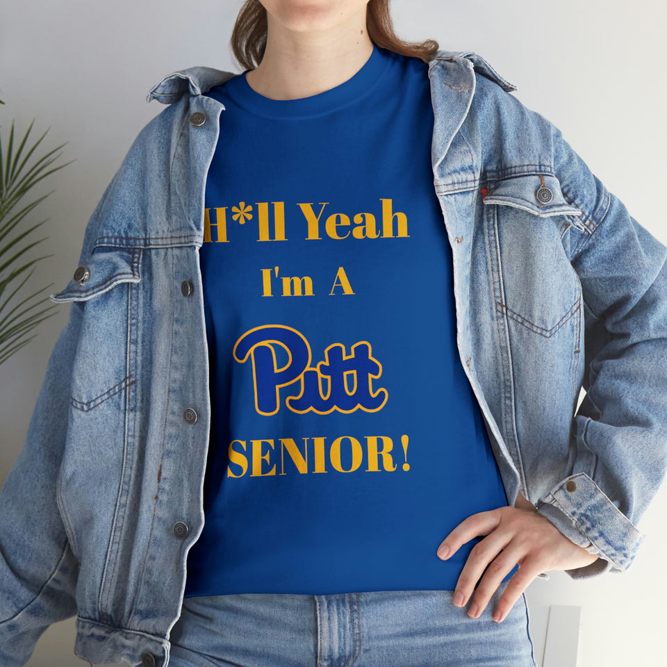 H*ll Yeah! University of Pittsburgh Senior Unisex Heavy Cotton Tee
