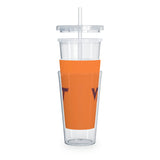 Virginia Tech Plastic Tumbler with Straw