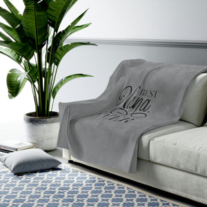 Best Nana Ever Velveteen Plush Blanket