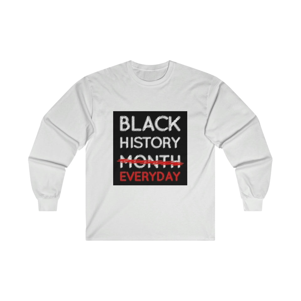 Black History Everyday Ultra Cotton Long Sleeve Tee