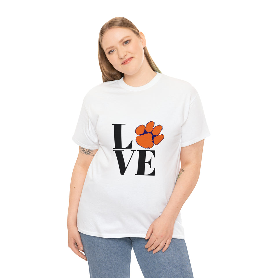 LOVE Clemson Unisex Heavy Cotton Tee