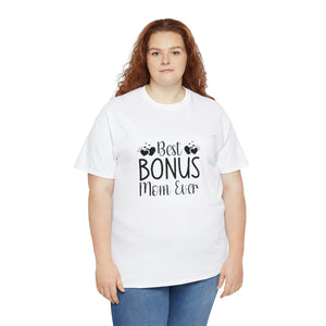 Best Bonus Mom Ever Unisex Heavy Cotton Tee