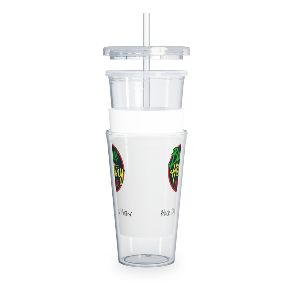 Black Chefs Matter Plastic Tumbler with Straw