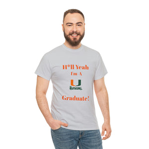 H*ll Yeah Miami Hurricanes Unisex Heavy Cotton Tee