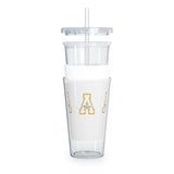 Appalachian State Plastic Tumbler with Straw