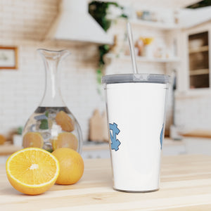 UNC Plastic Tumbler with Straw