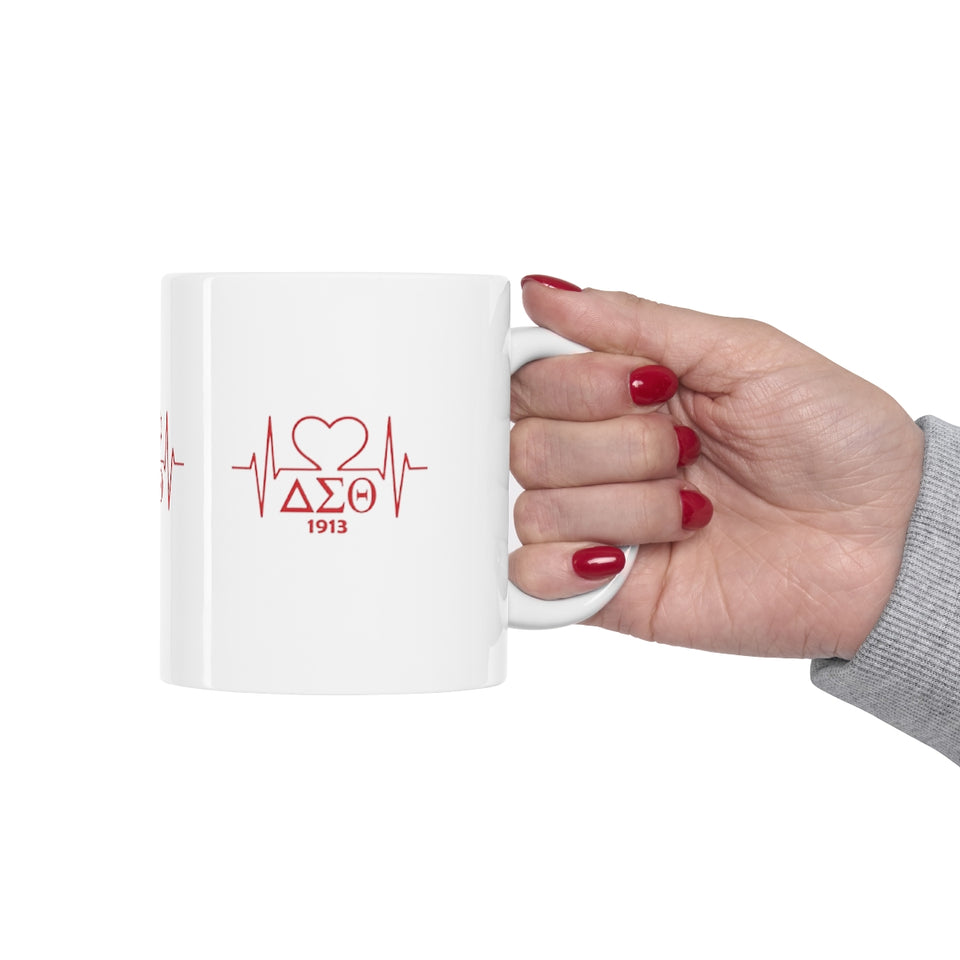 Delta Heartbeat Ceramic Mug 11oz