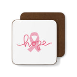 Breast Cancer Awareness HOPE Hardboard Back Coaster