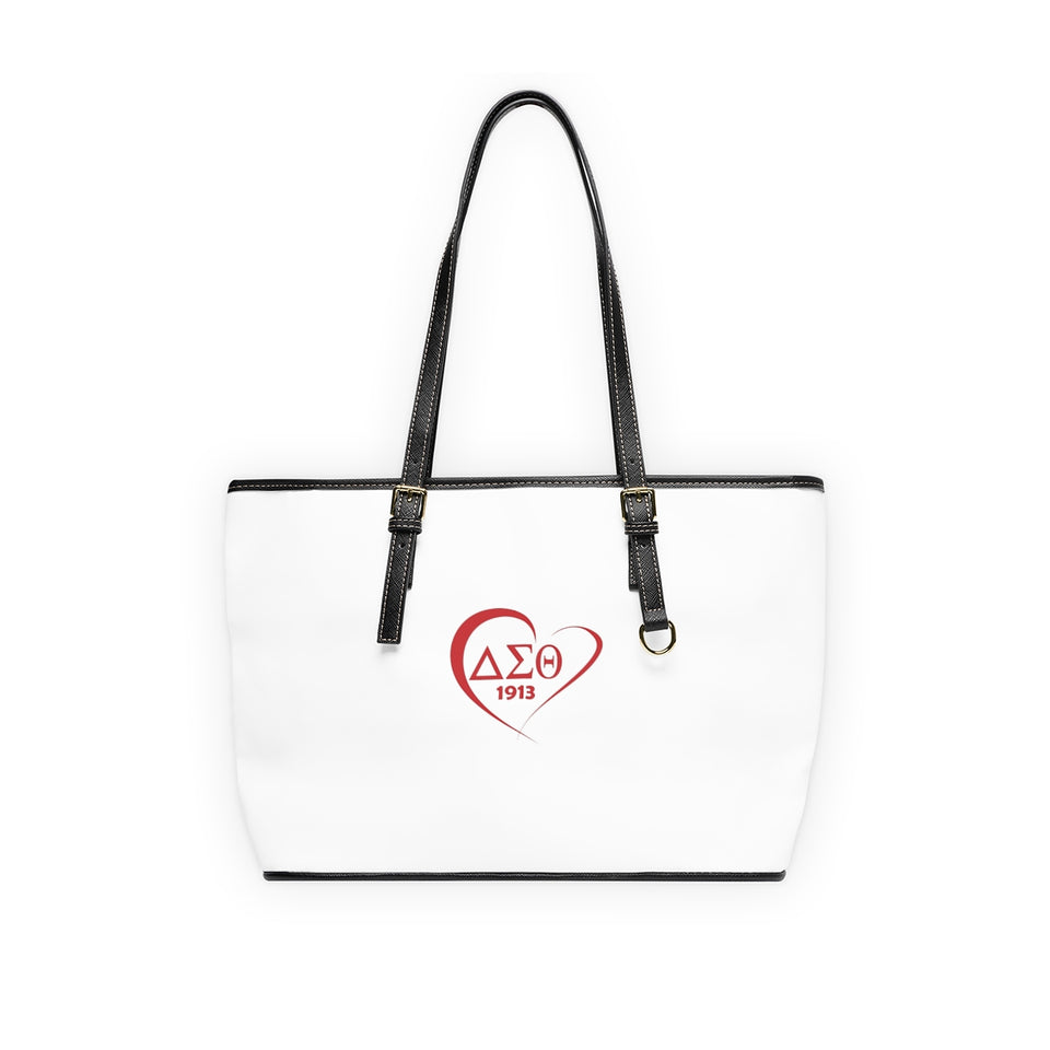 Delta Sigma Theta Leather Shoulder Bag