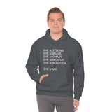 SHE IS Unisex Heavy Blend™ Hooded Sweatshirt