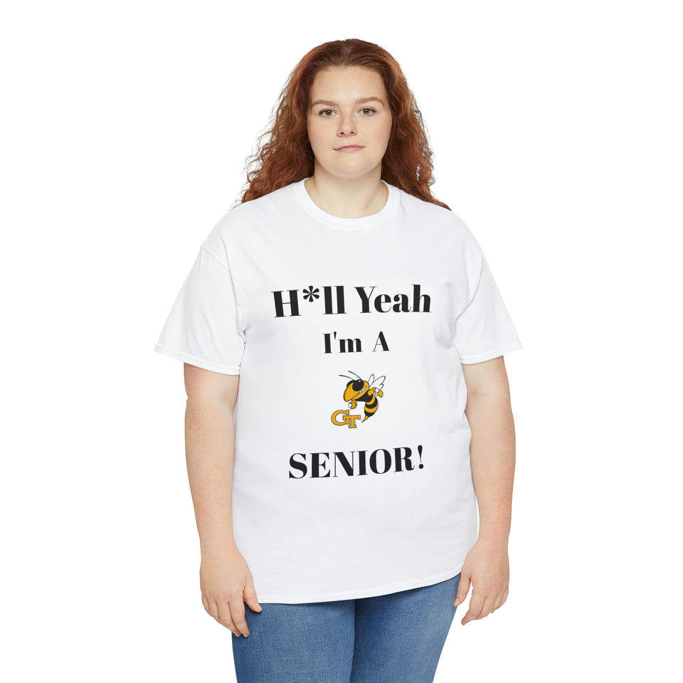 H*ll Yeah! Georgia Tech Senior Unisex Heavy Cotton Tee