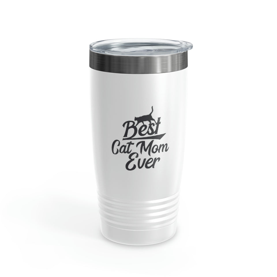 Best Cat Mom Ever Ringneck Tumbler, 20oz