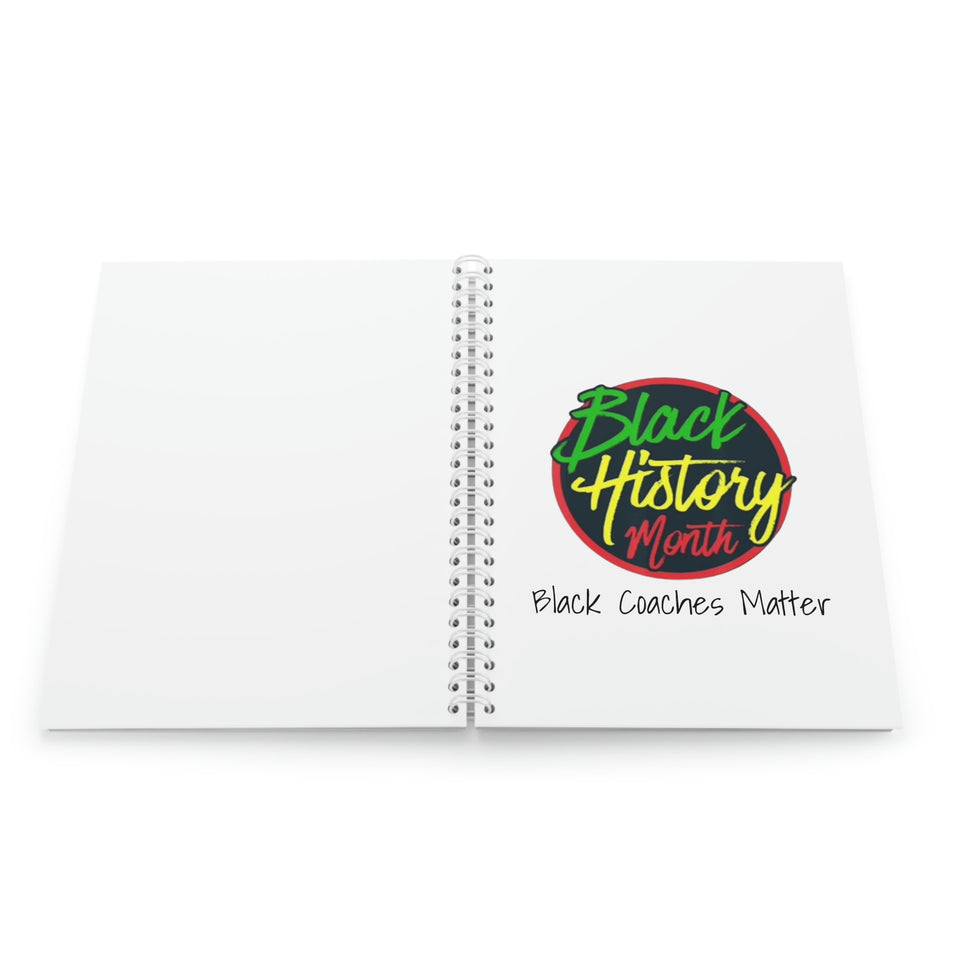 Black Coaches Matter Spiral Notebook