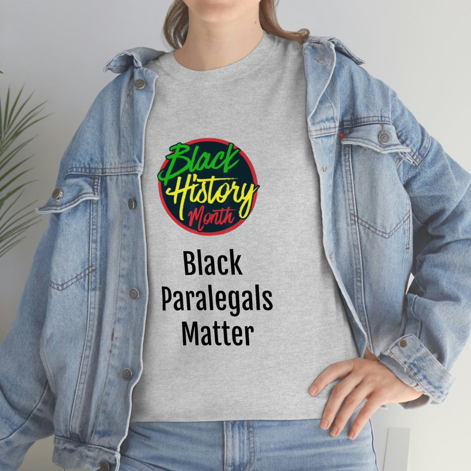 Black Paralegals Matter Cotton Tee