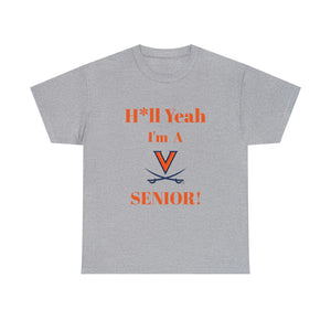 H*ll Yeah! Virginia Cavaliers Senior Unisex Heavy Cotton Tee