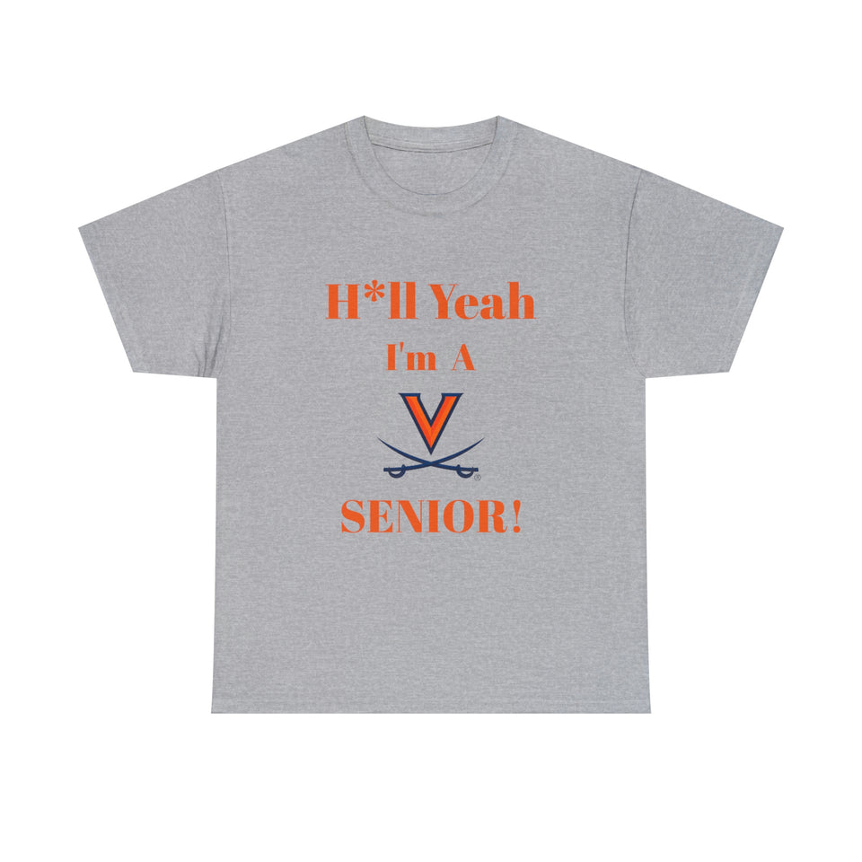 H*ll Yeah! Virginia Cavaliers Senior Unisex Heavy Cotton Tee