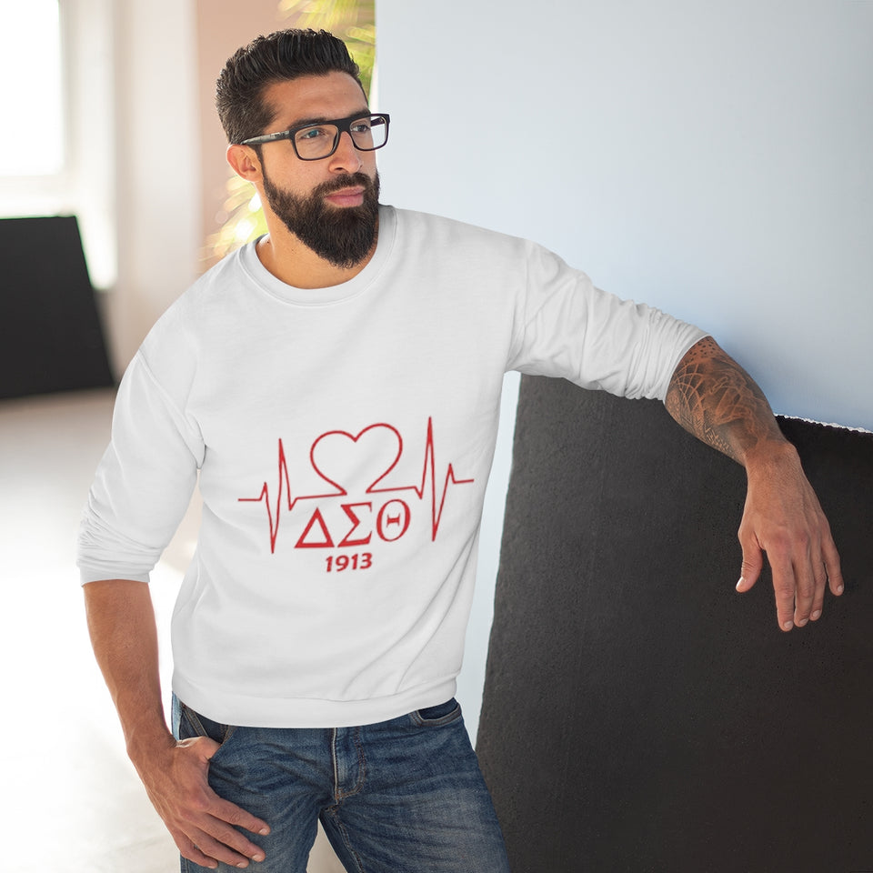 Delta Heartbeat Unisex Crew Neck Sweatshirt
