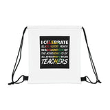 I Celebrate Outdoor Drawstring Bag