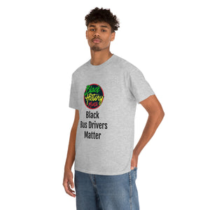 Black Bus Drivers Matter Cotton Tee