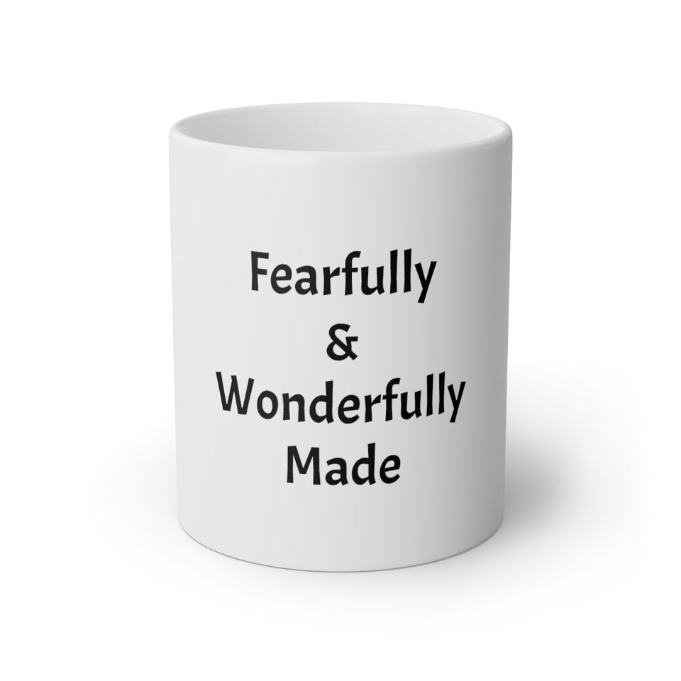 Fearfully & Wonderfully Made White Mug, 11oz