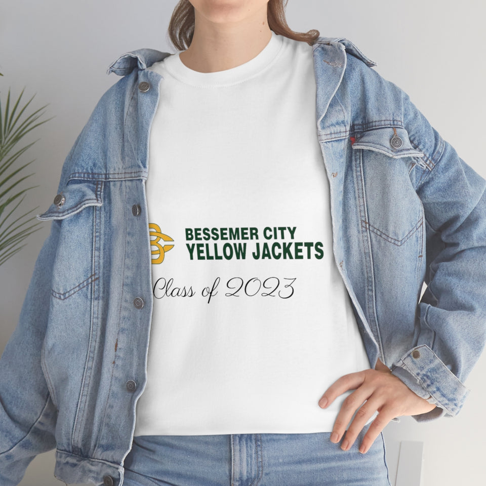 Bessemer City Yellow Jackets Class of 2023 Unisex Heavy Cotton Tee