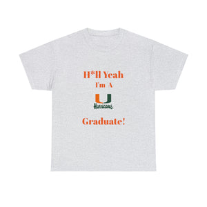 H*ll Yeah Miami Hurricanes Unisex Heavy Cotton Tee