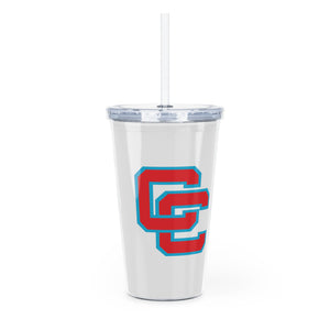 Charlotte Catholic Plastic Tumbler with Straw