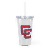 Charlotte Catholic Plastic Tumbler with Straw