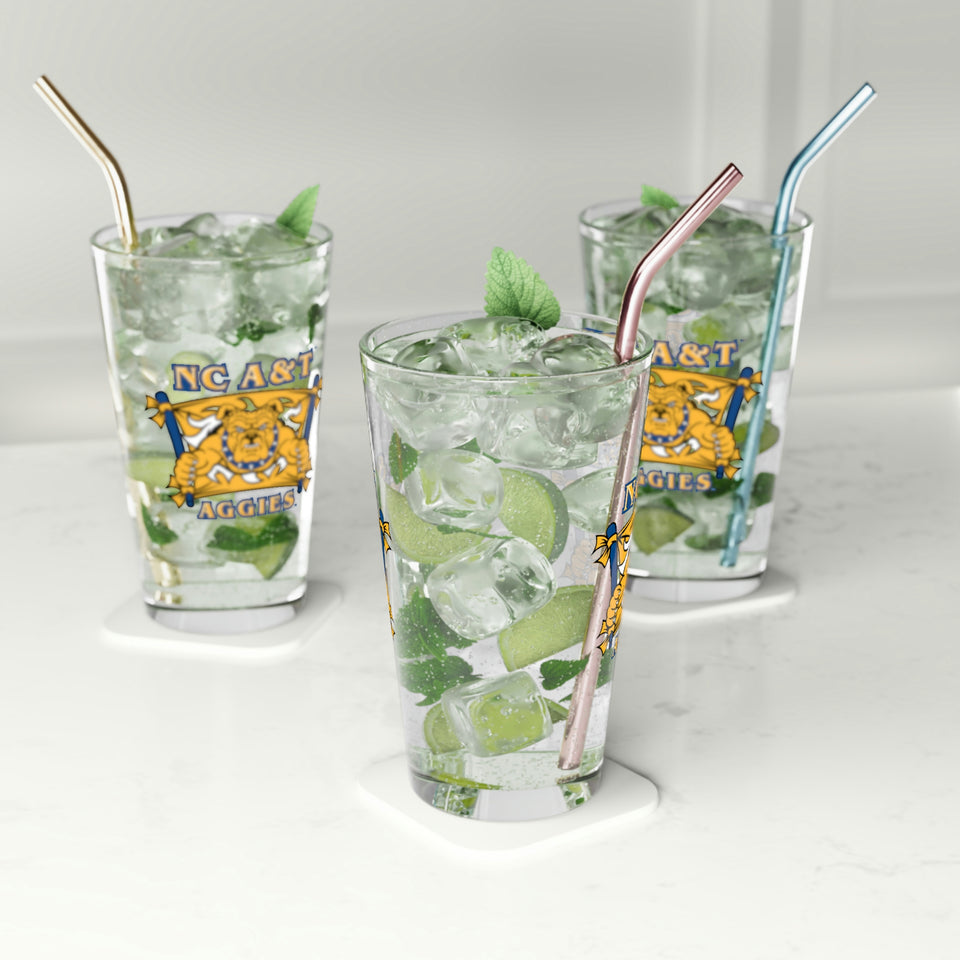 NC A&T Pint Glass, 16oz