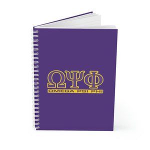 Omega Psi Phi Spiral Notebook