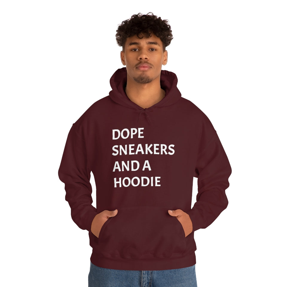 DOPE SNEAKERS AND A HOODIE Unisex Heavy Blend™ Hooded Sweatshirt