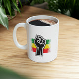 Black Fist Ceramic Mug 11oz