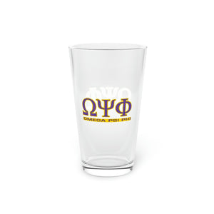 Omega Psi Phi Pint Glass, 16oz