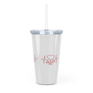 Delta Heartbeat Plastic Tumbler with Straw