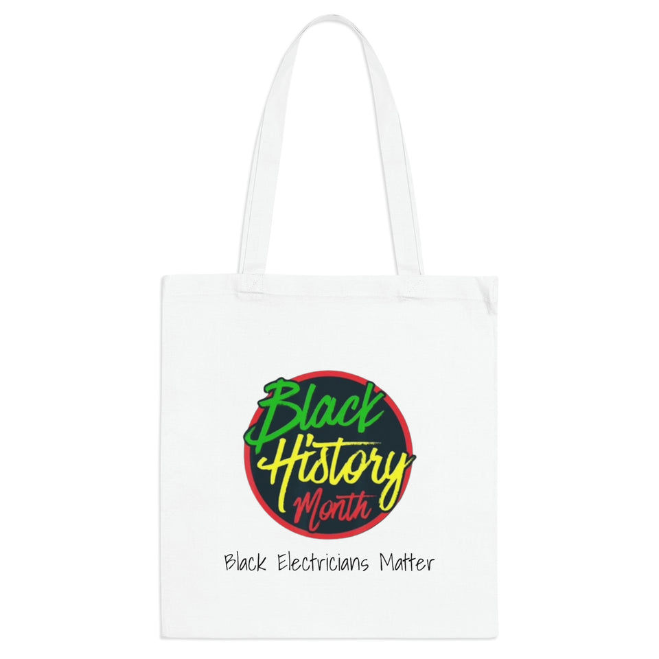 Black Electricians Matter Tote Bag