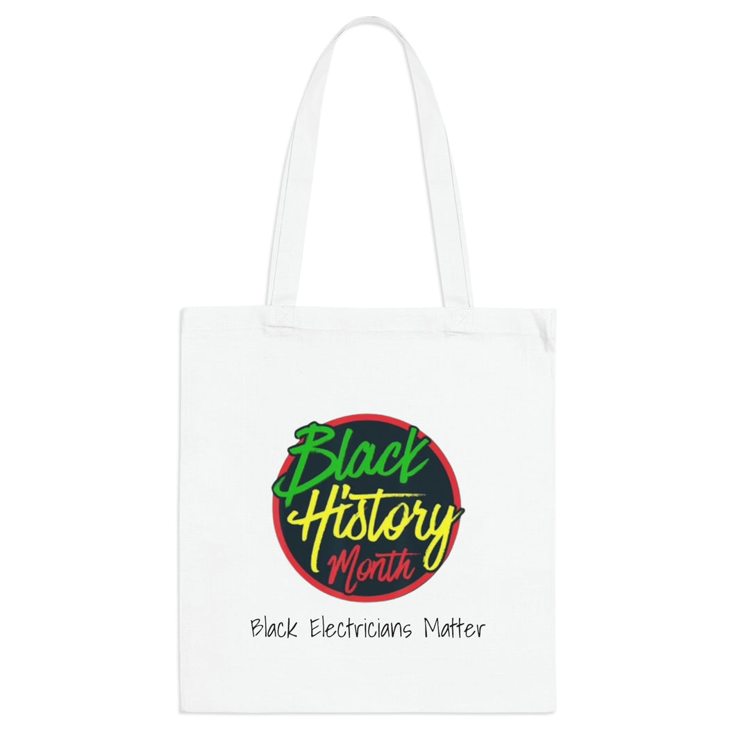 Black Electricians Matter Tote Bag