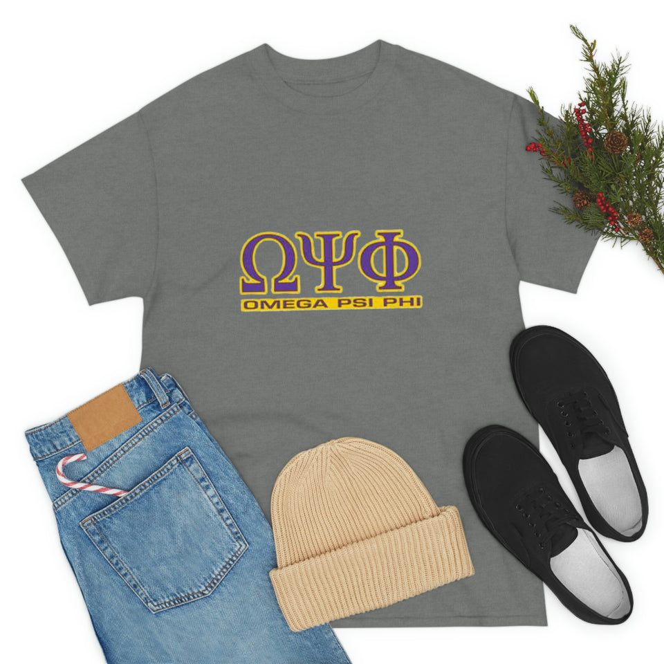 Omega Psi Phi Unisex Heavy Cotton Tee