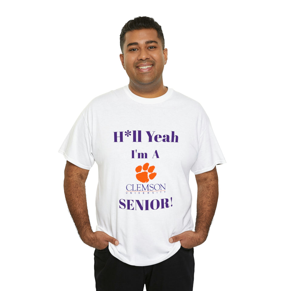 H*ll Yeah! Clemson Senior Unisex Heavy Cotton Tee