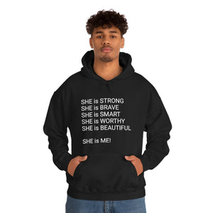 SHE IS Unisex Heavy Blend™ Hooded Sweatshirt