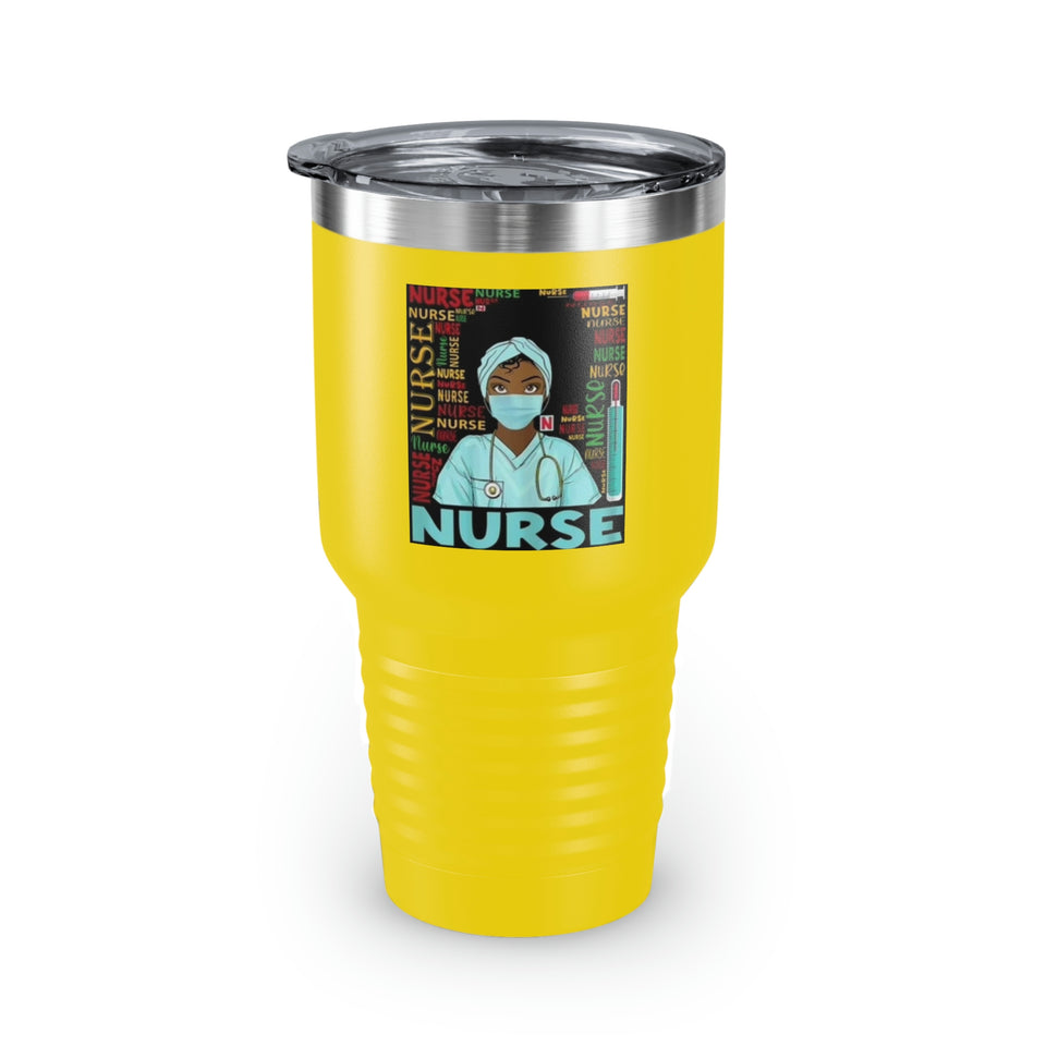 Black Nurse Ringneck Tumbler, 30oz