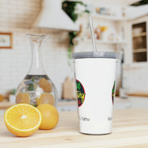 Black Chefs Matter Plastic Tumbler with Straw