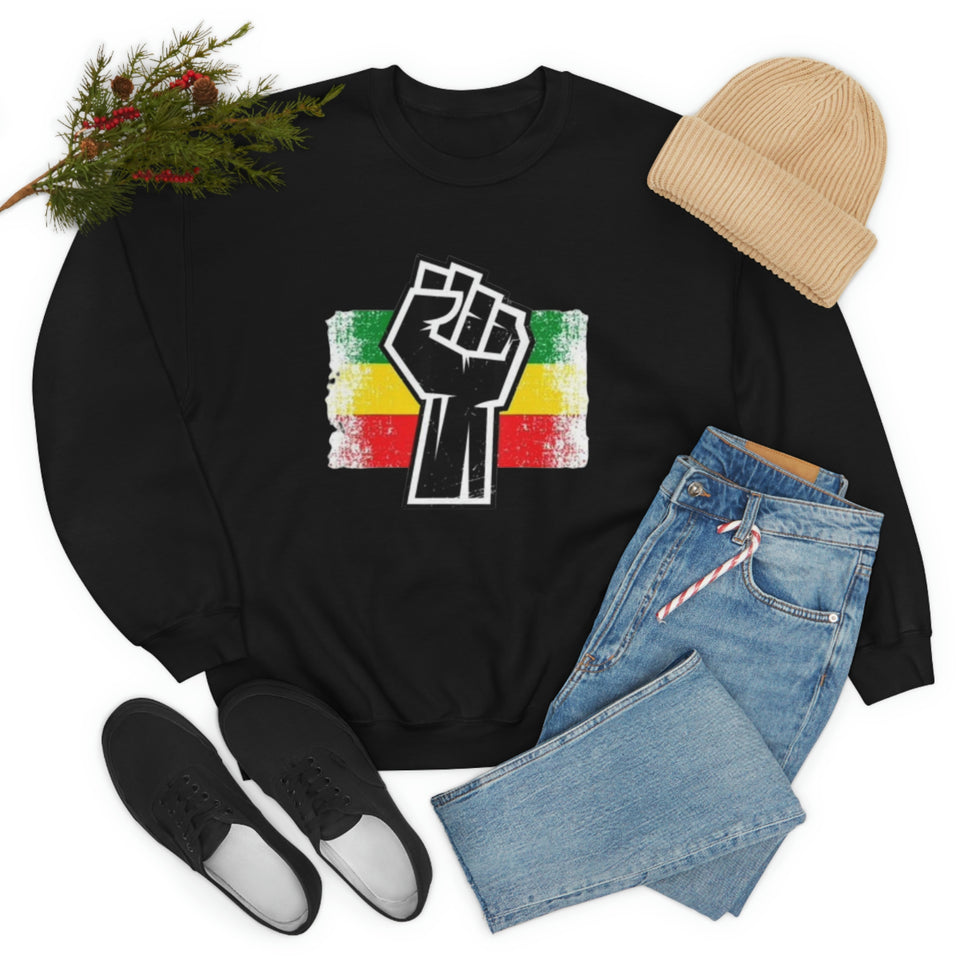 Black Fist Unisex Heavy Blend™ Crewneck Sweatshirt