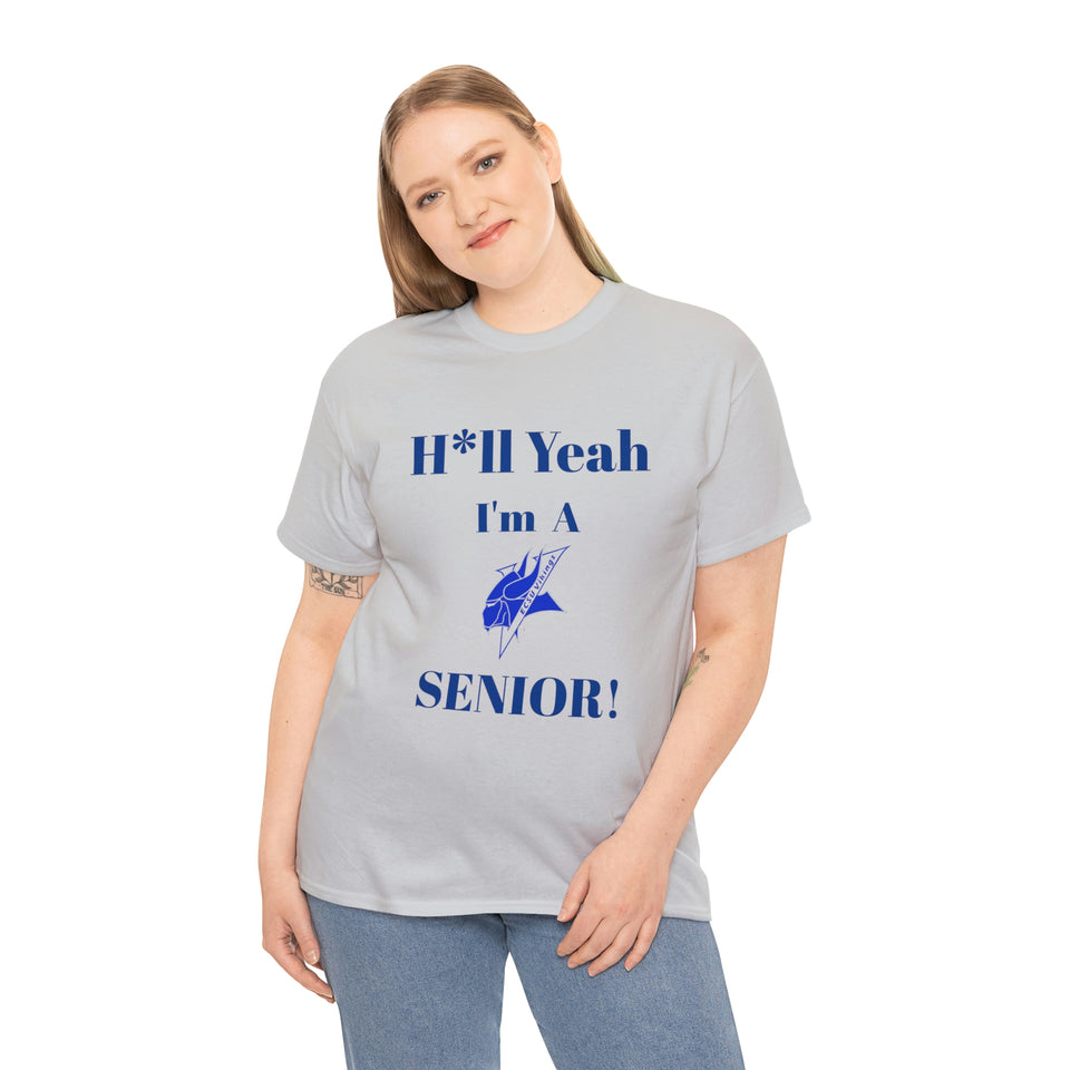 H*ll Yeah! Elizabeth City State Vikings Senior Unisex Heavy Cotton Tee