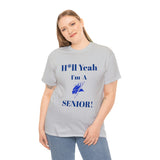 H*ll Yeah! Elizabeth City State Vikings Senior Unisex Heavy Cotton Tee