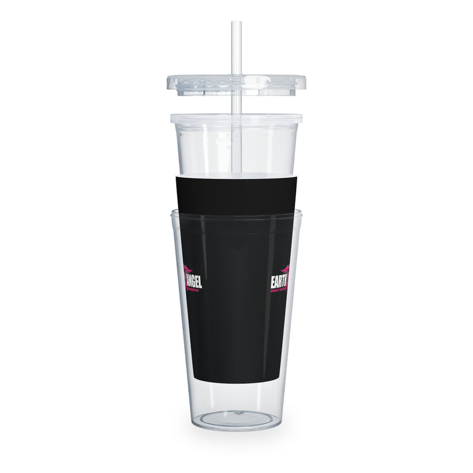 Earth Angel Plastic Tumbler with Straw