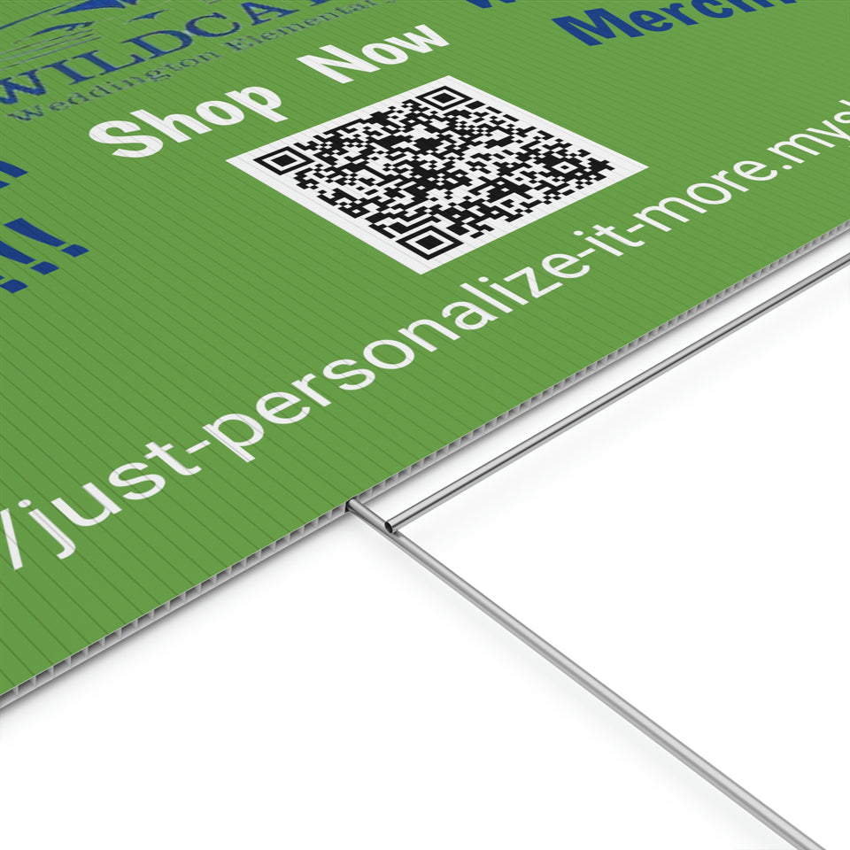 Weddington Elementary School Plastic Yard Sign
