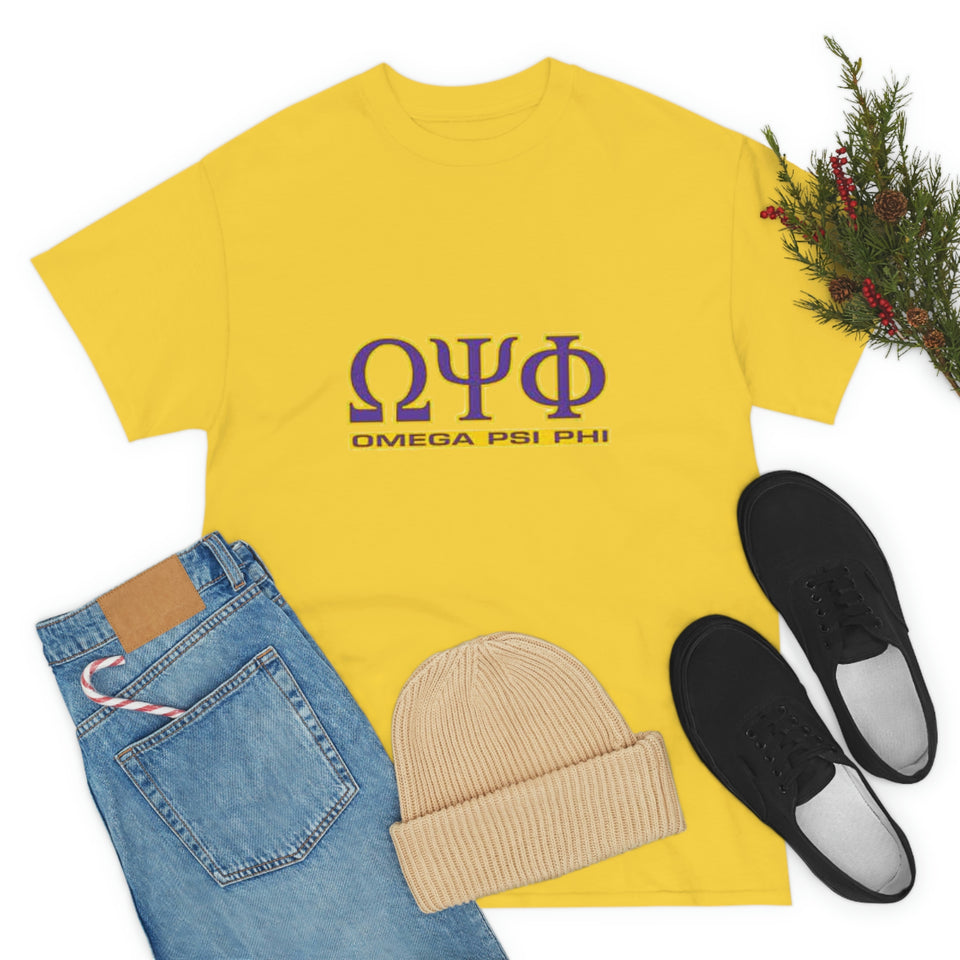 Omega Psi Phi Unisex Heavy Cotton Tee