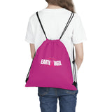 Earth Angel Pink Outdoor Drawstring Bag