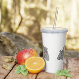 Butler Plastic Tumbler with Straw
